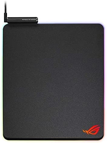 ASUS ROG Balteus RGB Gaming Mouse Pad - USB Port | Aura Sync RGB Lighting | Hard Micro-Textured Gaming-Optimized Surface &amp; Nonslip Rubber Base