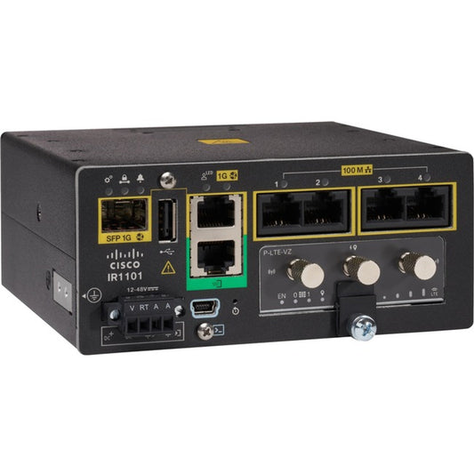 Cisco IR1101 Integrated Services Router Rugged - 5 Ports - Management Port - 2.0 - Gigabit Ethernet - Wall Mountable - 5 Year