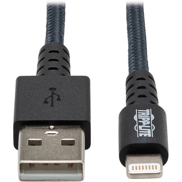 Tripp Lite M102AB-01M-WH Safe-IT USB-C To Lightning Sync/Charge Antibacterial Cable (M/M), MFi Certified, White, 1 M (3.3 Ft.)