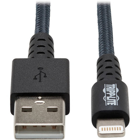 Tripp Lite M102AB-01M-WH Safe-IT USB-C To Lightning Sync/Charge Antibacterial Cable (M/M), MFi Certified, White, 1 M (3.3 Ft.)