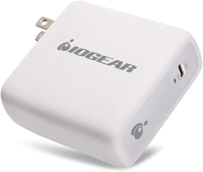 IOGEAR GearPower 100W USB-C GaN Charger, Compatible with All Type C Devices, USB4, Thunderbolt 3 and Thunderbolt 4, iPhone 12, and Android Smartphones, USB-C laptops, Tablets, Docks (GPAWC100W)
