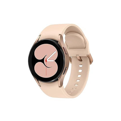 Samsung Galaxy Watch4 40mm Gold Aluminum - Google Wear OS, 1.19 Round Display, Digital Bezel, HR Monitor, VO2 Max, Fitness Tracking, Sleep Management (CAD Version & Warranty) Pink Gold