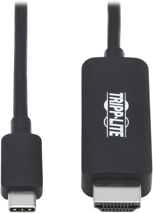Tripp Lite USB C to HDMI Cable, Thunderbolt 3 Compatible Adapter Cable, USB-C and HDMI 4K, 4:4:4, Black, M/M, 3 ft. (U444-003-HBE)