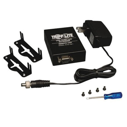 Tripp Lite by Eaton VGA over Cat5/6 Extender, Box-Style Receiver for Video, Up to 1000 ft. (305 m), TAA - 1000 ft Range - 1 x Network (RJ-45) - 1920 x 1440 - Twisted Pair - Wall Mountable, Rack-mountable, Pole-mountable - TAA Compliant