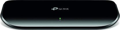 TP-Link 8 Port Gigabit Ethernet Network Switch | Plug and Play | Desktop or Wall-Mount | Plastic Case Ethernet Splitter | Fanless | Traffic Optimization | Unmanaged (TL-SG1008D)