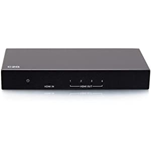 C2g/ cables to go C2G 4-Port HDMI Distribution Amplifier Splitter - 4K 60Hz