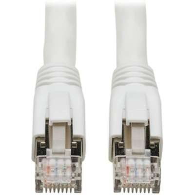 Tripp Lite Cat8 Patch Cable 25G/40G Certified Snagless M/M PoE White
