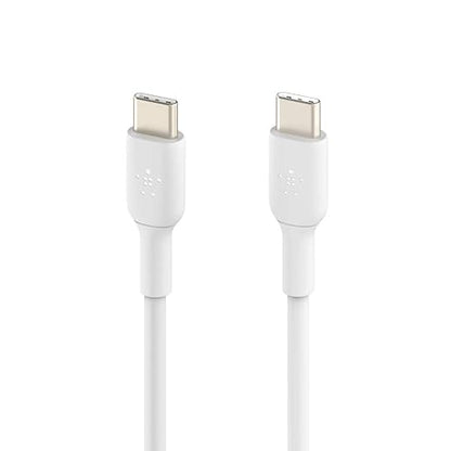 Belkin Boost Charge USB-C to USB-C Cable (USB Type-C Fast Charge Cable for Samsung, Pixel, iPad Pro and More) 2 m, White