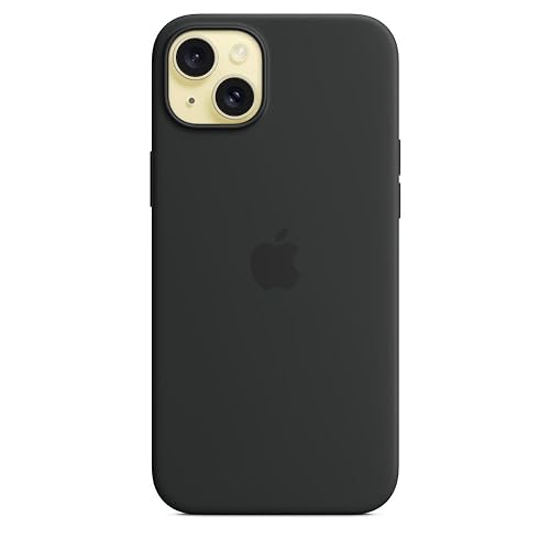 Apple iPhone 15 Plus Silicone Case with MagSafe - Black ??????? Silicone Black