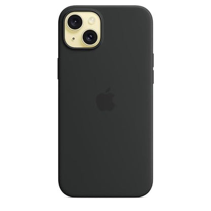 Apple iPhone 15 Plus Silicone Case with MagSafe - Black ??????? Silicone Black