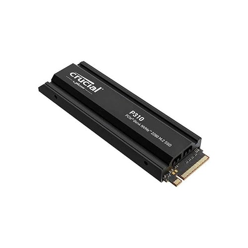 Crucial P310 - SSD - 1TB - Internal - M.2 2280 - PCIe 4.0 x4 (NVMe) - Integrated Heatsink