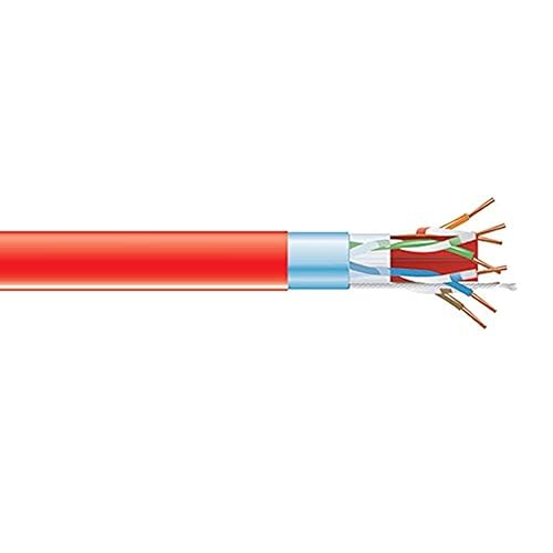 Black Box 1000' CAT6A 650MHz Solid Bulk Cable F/UTP CMP Red