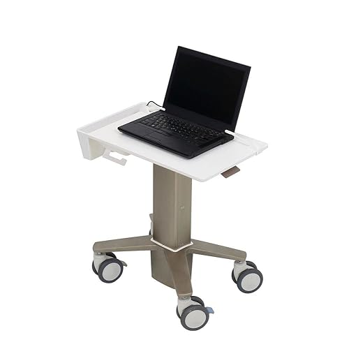 Ergotron C50-1100-0 CareFit Slim - Cart for Notebook - Aluminum - White, Warm Gray - Screen Size: up to 15.6 inch