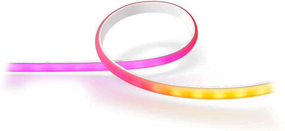 Philips Hue Gradient LightStrip 75" (Sync with TV, Music and Gaming), Hue Hub &amp; Hue Sync Box Required 75-Inch TV Lightstrip Only