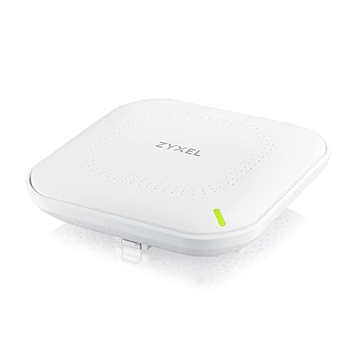 Zyxel WiFi 6 AX3000 Wireless Gigabit Access Point | Mesh, Seamless Roaming, & MU-MIMO | WPA3-PSK Security | Cloud, App or Direct Management | POE+ or AC Powered | AC Adapter Included | NWA50AX PRO