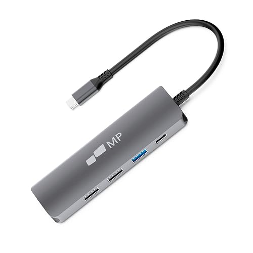 Mobile Pixels 5-in-1 USB C Hub Multiport Adapter, with 4K HDMI (no ethernet), 100W Power Delivery, 1 USB-C and 3 USB-A Data Port Dongle, USB HDMI Hub for MacBook,Window, Android,XPS, Type-C Device