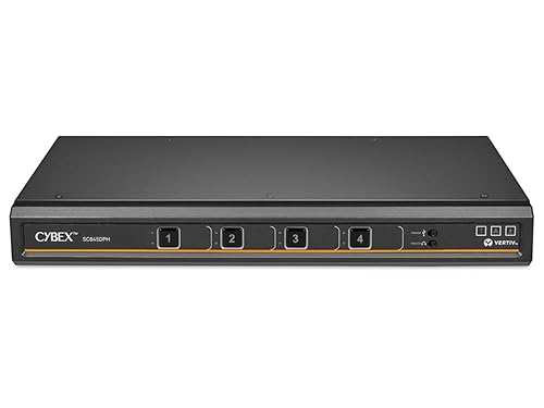 Vertiv Cybex SC800 Secure KVM | Single Head | 4 Port Universal and DPP | NIAP Version 4.0 Certified (SC845DPH-400)