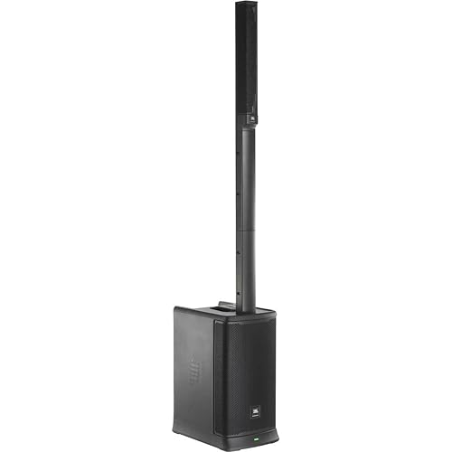 JBL Professional EON ONE Mk2 Active Battery-Powered Column Line Array Speaker System, 1500W Peak Power, 10", Bluetooth Wireless Audio, 5 Channel Mixer, Portable PA for DJs, Musicians, Events, Black EON ONE Mk2 Column-Speaker Personal PA