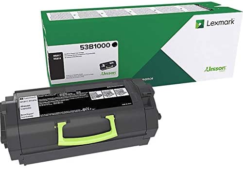 Lexmark 53B1000 MS817n Return Program Toner Cartridge, Black, 1 Size