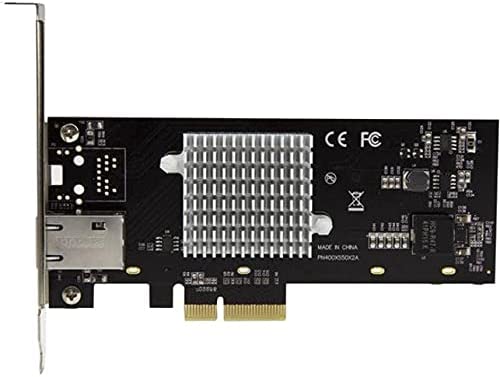 StarTech.com 1 Port 10G PCIe Network Card - 10GBase-T/NBASE-T - RJ45 Port - Intel X550 Chipset - Ethernet Card - Network Adapter - Intel NIC Card (ST10000SPEXI) Red 4.8" x 2.7" x 6" 1 Port