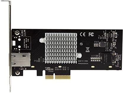 StarTech.com 1 Port 10G PCIe Network Card - 10GBase-T/NBASE-T - RJ45 Port - Intel X550 Chipset - Ethernet Card - Network Adapter - Intel NIC Card (ST10000SPEXI) Red 4.8" x 2.7" x 6" 1 Port