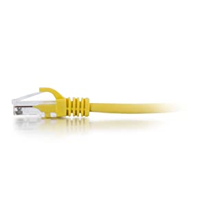 C2G 27190 Cat6 Cable - Snagless Unshielded Ethernet Network Patch Cable, Yellow (1 Foot, 0.30 Meters) 1 Foot/ 0.30 Meters Yellow