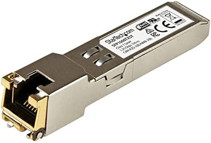 StarTech.com MSA Uncoded Compatible SFP Module - 1000BASE-TX - SFP to RJ45 Cat6/Cat5e - 1GE Gigabit Ethernet SFP - RJ-45 100m -(SFP1000TXST) 1000Base-TX Single