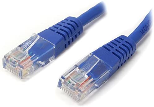 StarTech.com Cat5e Ethernet Cable - 3 ft - Blue - Patch Cable - Molded Cat5e Cable - Short Network Cable - Ethernet Cord - Cat 5e Cable - 3ft (M45PATCH3BL) 3 ft / 1m Blue