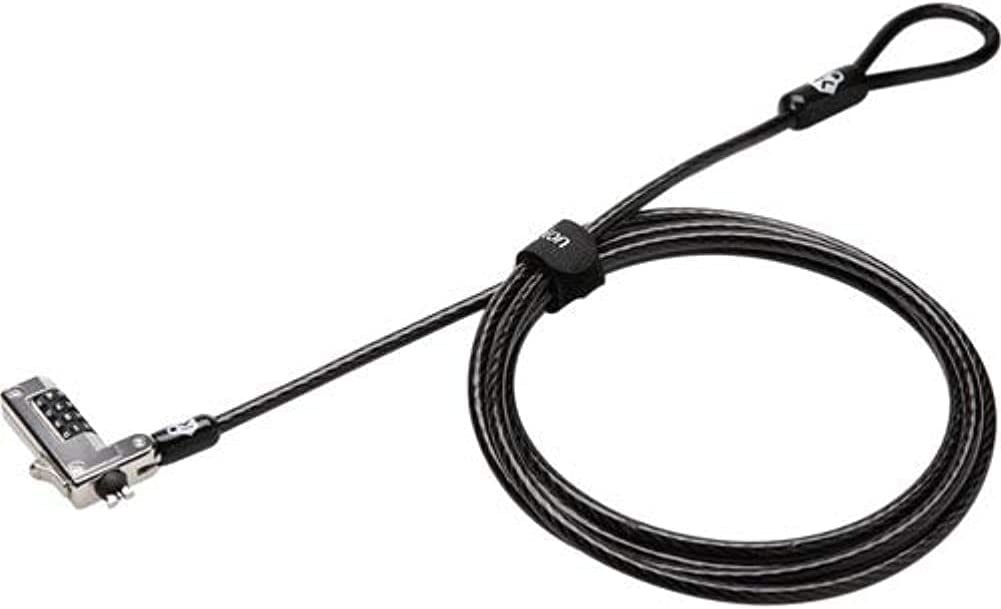 Kensington Slim Combo Lock for Standard Slot - Resettable - 4-Digit - Carbon Steel - for Notebook
