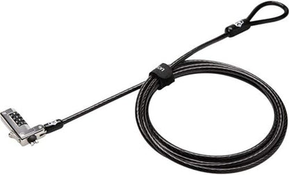 Kensington Slim Combo Lock for Standard Slot - Resettable - 4-Digit - Carbon Steel - for Notebook