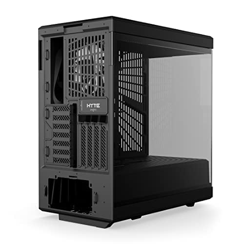 HYTE Y40 Modern Aesthetic Panoramic Tempered Glass Mid-Tower ATX Computer Gaming Case with PCIE 4.0 Riser Cable Included, Black (CS-HYTE-Y40-B)