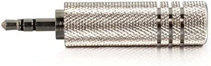 C2g/ cables to go C2G/Cables to Go 40636 3.5mm Stereo Male to 6.3mm (1/4 Inch) Stereo Female Adapter Metallic Silver