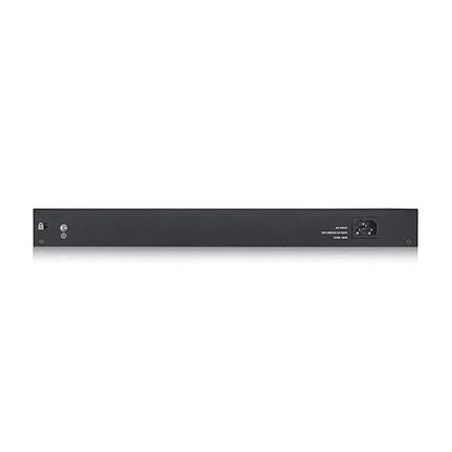 Zyxel 48-Port High Powered Gigabit Ethernet PoE+ Hybrid Cloud Smart Managed Switch (44x RJ-45 + 4X RJ-45/SFP Ports | 375W 802.3at 802.3af | Metal | Limited Lifetime (GS1920-48HPv2) 48 Ports Cloud Ready (375W)