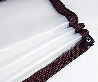 Clear Waterproof Cover Tarpaulin,Rainproof UV Resistant Anti-aging Insulation PE Tarpaulin Great For Garden Furniture Cars Boat Or Pool Cover Camping-Transparent 12x39ft