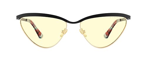 GUNNAR TOKIDOKI YEAR OF THE DRAGON Computer Glasses Onyx/Gold Frame (Amber Lens) 65% Blue Light & 100% UV Protection, YOD-12701