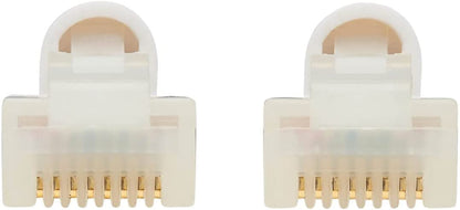 Tripp Lite, Safe-IT, Cat6a Ethernet Cable, Bacteria Resistant, 10G Certified Snagless, Slim UTP Jacket (RJ45 M/M), White, 15 Feet / 4.5 Meters, Lifetime Limited Warranty (N261AB-S15-WH)