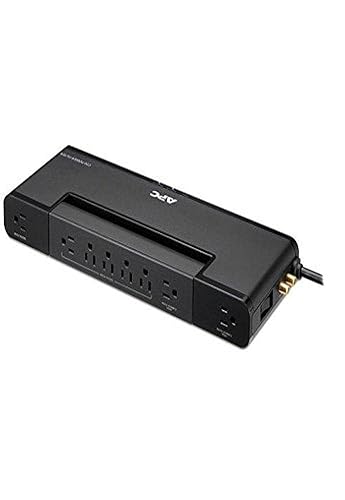 APC C20B AV C Type 8 Outlet Power Filter, 120V Black