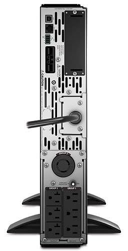 APC Network UPS, 2000VA Smart-UPS Sine Wave, Short Depth UPS with Extended Run Option, SMX2000LVNC, Network Management Card, Tower/4U Rack Convertible, Line-Interactive, 120V 2000VA With NMC Battery backup
