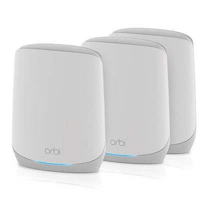 NETGEAR Orbi Whole Home Tri-Band Mesh WiFi 6 System (RBK763S) – Router with 2 Satellite Extenders - Coverage up to 7,000 sq. ft, 75 Devices – Free Armor Security - AX5400 802.11ax (up to 5.4Gbps)