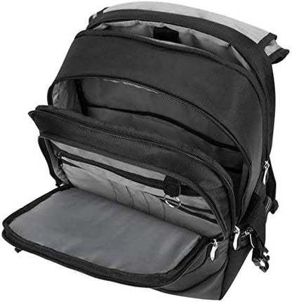 Targus Voyager II Travel and Commuter Business Backpack with Hideaway RainCover, Sternum &amp; Waist Buckled Straps, Trolley Strap, Padded Shock-Absorbing Protection for 17.3-Inch Laptop, Black (TSB953GL) Voyager II Backpack