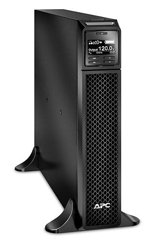 APC UPS 1000VA Smart-UPS, Single Phase Online UPS SRT1000XLA, Pure Sine Wave Uninterruptible Power Supply,Tower UPS 1000VA Floor Standing Power Supply