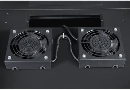Tripp Lite Wall-Mount Roof Fan Kit, 2 High-Performance Fans, 120V, 210 CFM, 5-15P Plug, 2-Year Warranty (SRFANWM)