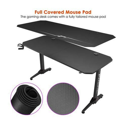 Ergopixel Gaming Desk Black with Cup & Headset