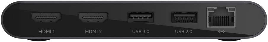 Belkin Thunderbolt 3 Dock Mini W/ Thunderbolt 3 Cable &amp; HP VH240a 23.8-Inch Full HD 1080p IPS LED Monitor with Built-in Speakers and VESA Mounting - Black