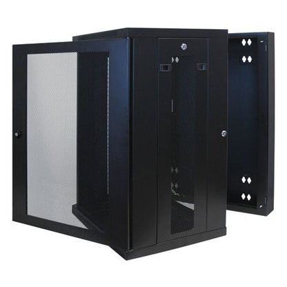 SmartRack 18U Low-Profile Switch-Depth Wall-Mount Rack Enclosure Cabinet