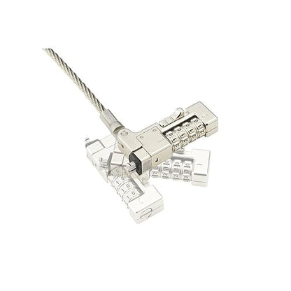 Kensington NanoSaver 2.0 EQ Combination Laptop Lock (Resettable), Computer Security Locking Cable, Compatible with HP, Lenovo and Other Nano Lock Slot Devices, Notebooks, Laptops (K65090WW)