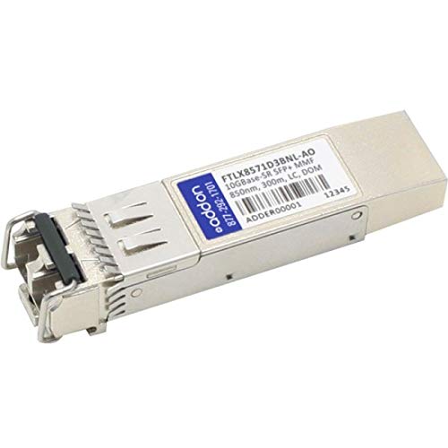 AddOn Finisar® FTLX8571D3BNL Compatible TAA 10GBase-SR SFP+ Transceiver (MMF, 850nm, 300m, LC, DOM, -40 to 85C)