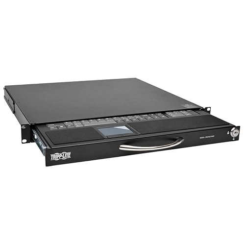 Tripp Lite SRSHELFKBD 1U Rackmount Keyboard w KVM Cable Kit for 2 or 4-Post Racks