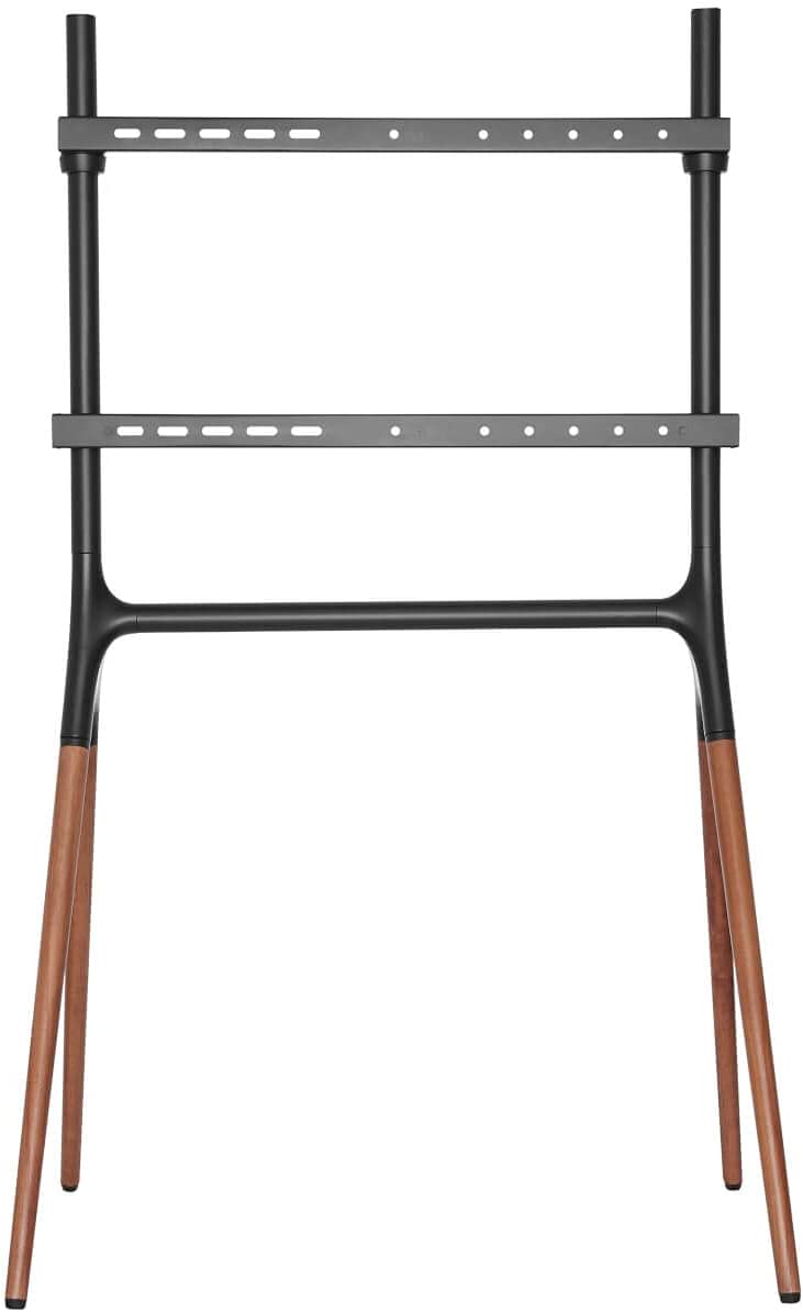 Tripp Lite Portable 49 to 70 inch Universal TV Monitor Stand Artistic Black Steel &amp; Wood Finish Flat or Curved Displays (DMPDS4970)