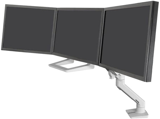 Ergotron 98-009-216 HX Triple Monitor Bow Kit in White for 2-10.2 lbs Monitors